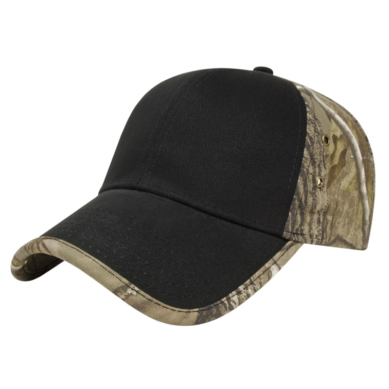 Solid Front Camo Back Cap